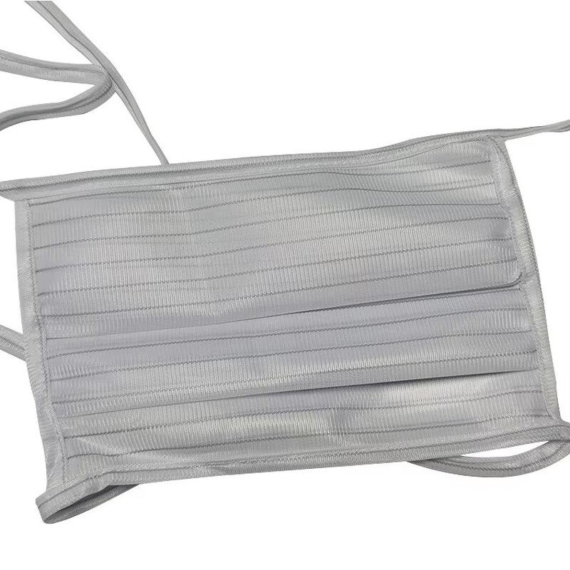 Antistatic ESD Fabric Face Cover Manufacturer - Stripe Design Lint-free for Industrial Use