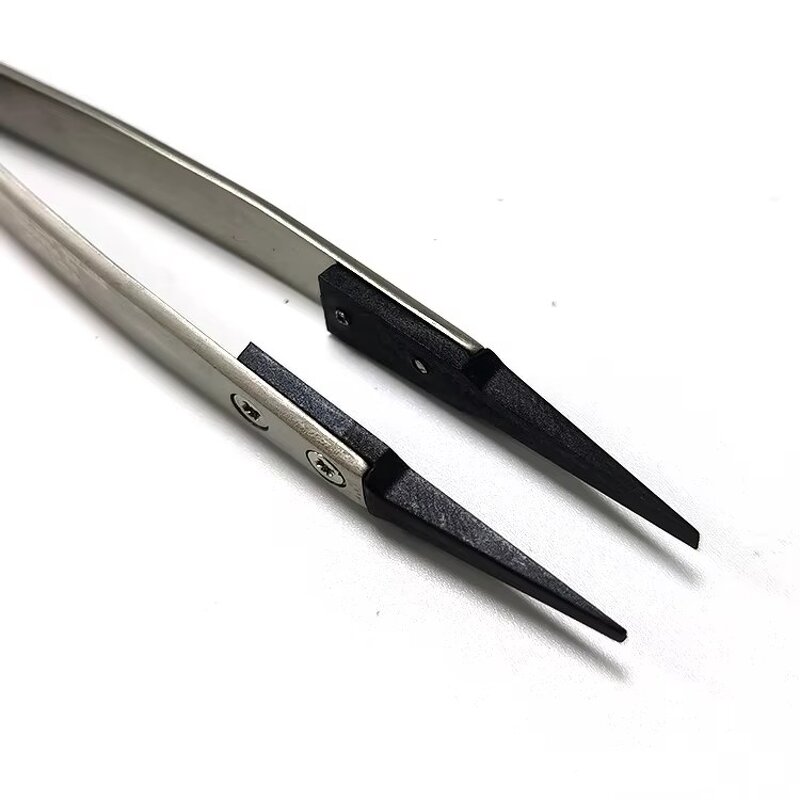 Anti-static Tweezers Manufacturer - Stainless Steel with Interchangeable Plastic Head for Cleanroom
