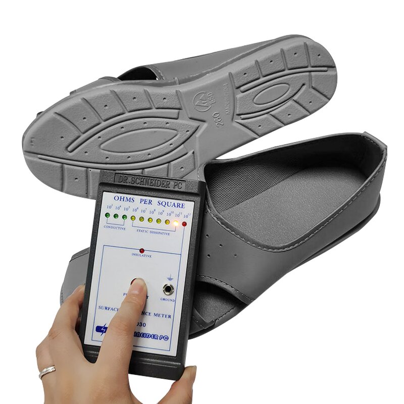 ESD Safety Shoes Manufacturer - Hot Sales Grey Cleanroom Lightweight Industry