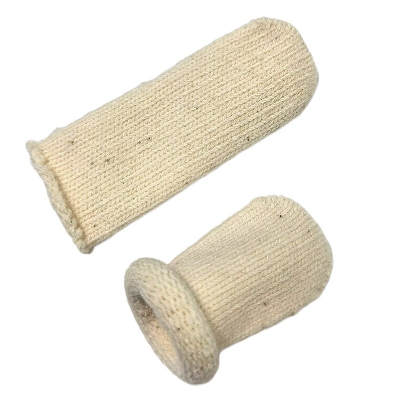 Finger Cots Manufacturer - Labor Thick Durable Cotton Non Slip Heat Resistant Beige