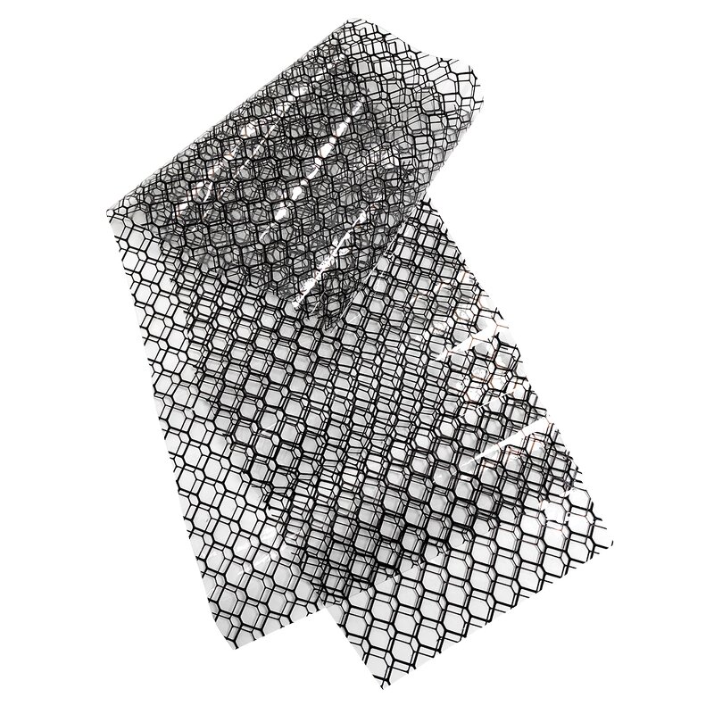 ESD Grid Curtain Manufacturer - Double Sided 0.3mmx1.37mx30m PVC for Cleanroom Door Partition