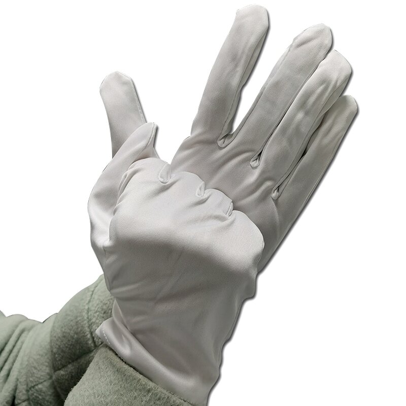 Cleanroom Working Gloves Manufacturer - White Jewelry Microfiber Dust-free
