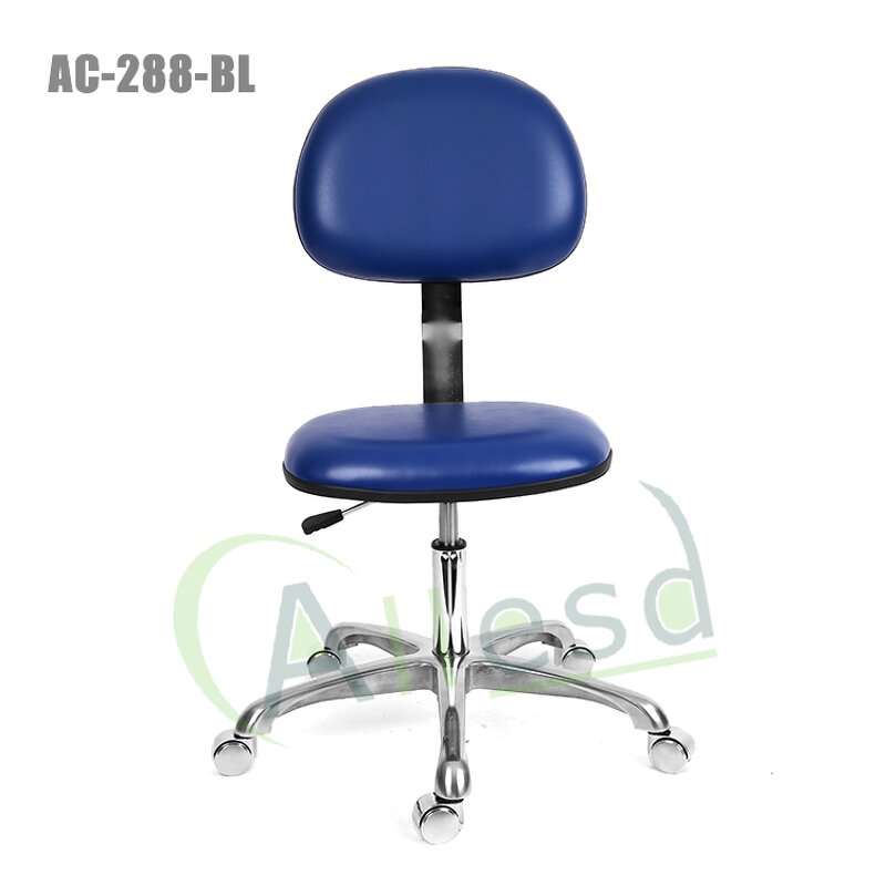 ESD PU Leather Chair Manufacturer - Competitive Price Foot Ring Round Steel for Lab