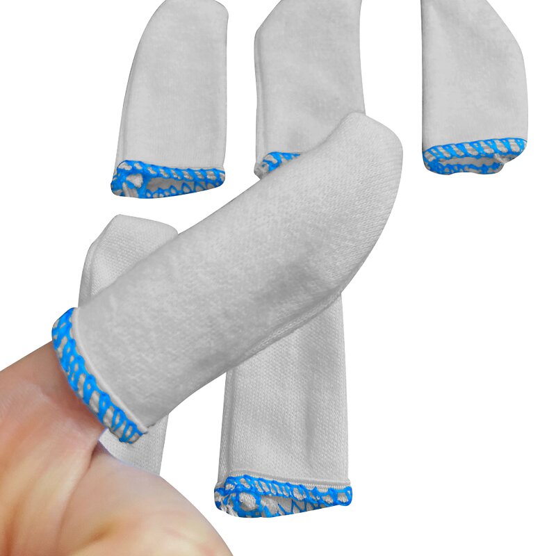 Finger Cots Manufacturer - 3.0cm Workshop Fingertips Protection White 100% Cotton