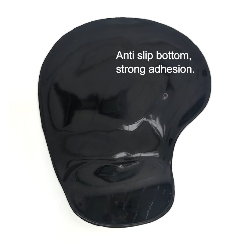 ESD Desk Silicone Wrist Rest Manufacturer - Smooth Antistatic Black Mouse Pad