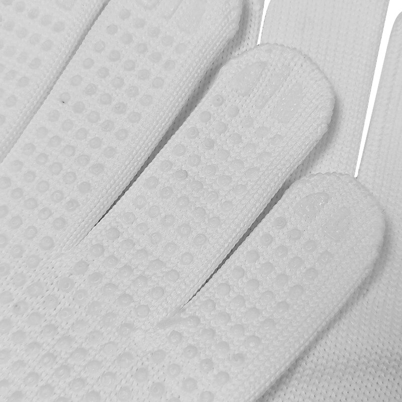 Safety Working Gloves Manufacturer - White Color PVC Dotted Durable Nylon for Industrial