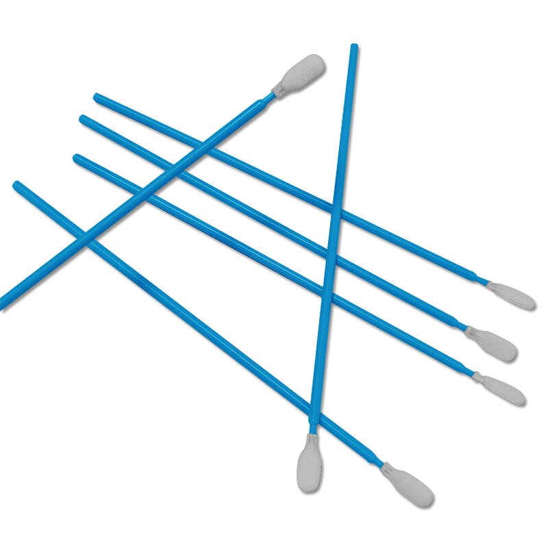 Cleanroom Swab Manufacturer - Stick Polyester Fabric Blue Rod