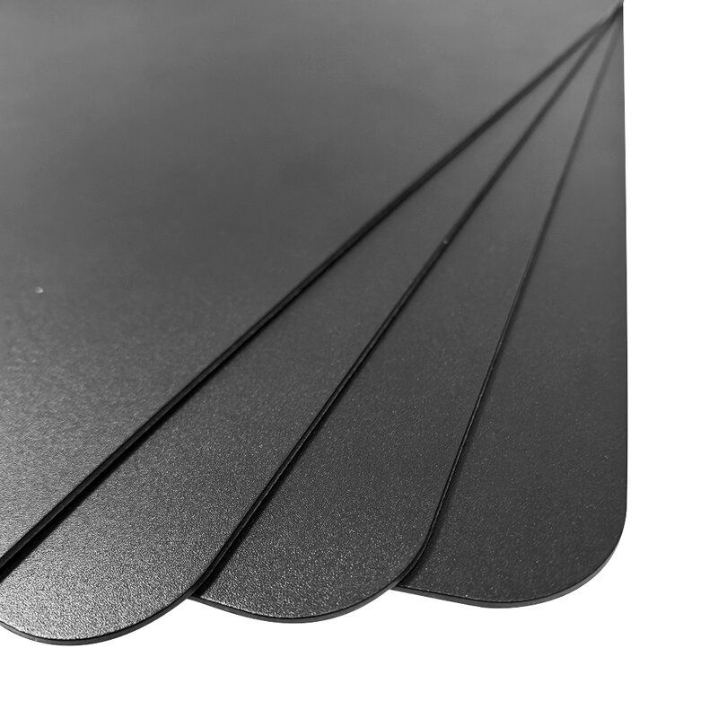 Anti Static PP Partition Manufacturer - Black Frosted PP Plastic Sheet Customizable with Strips
