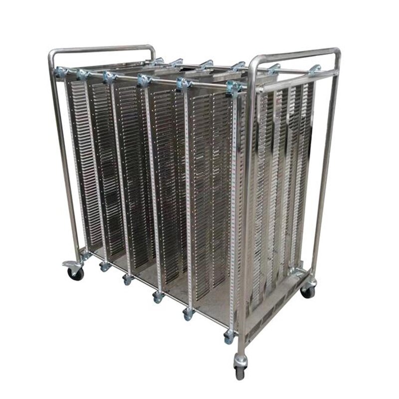 ESD PCB Storage Trolley Manufacturer - Adjustable Cart Turnover Rack Stainless Cart