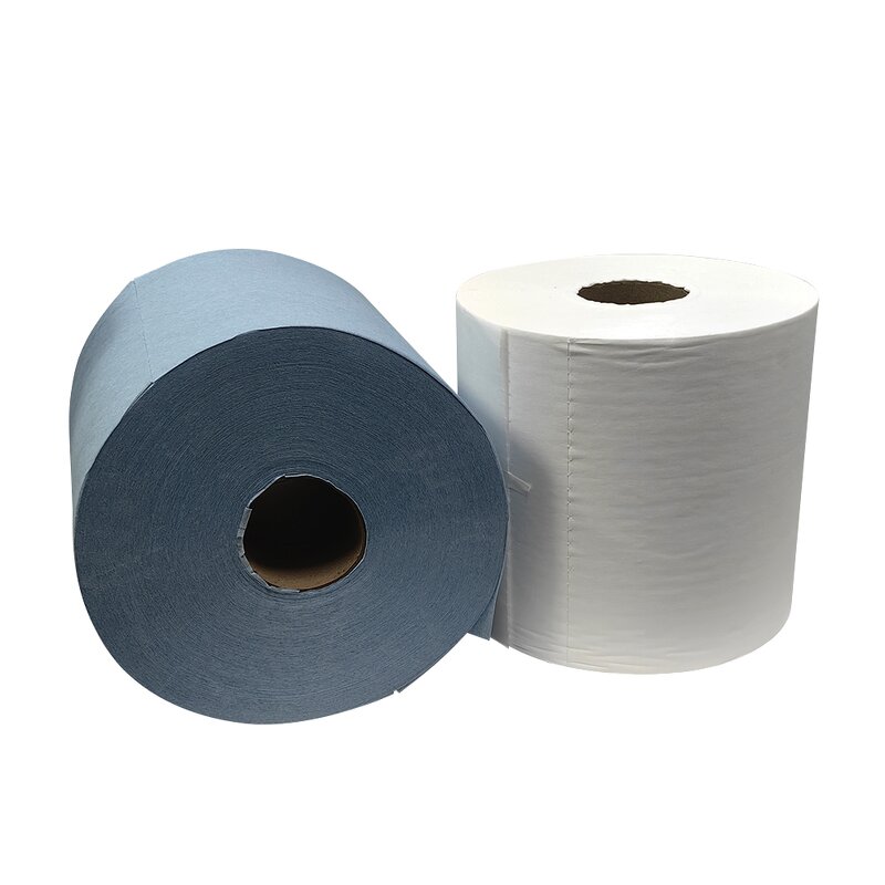Industrial Paper Wipe Roll Manufacturer - Duty Non-woven Woodpulp Cellulose 56gsm 25X37cm