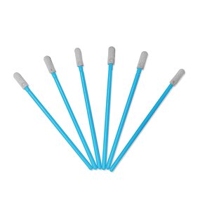 Cleanroom Cleaning Swabs Stick Manufacturer - Factory Supply Lint Free 100pcs Disposable Blue Mini