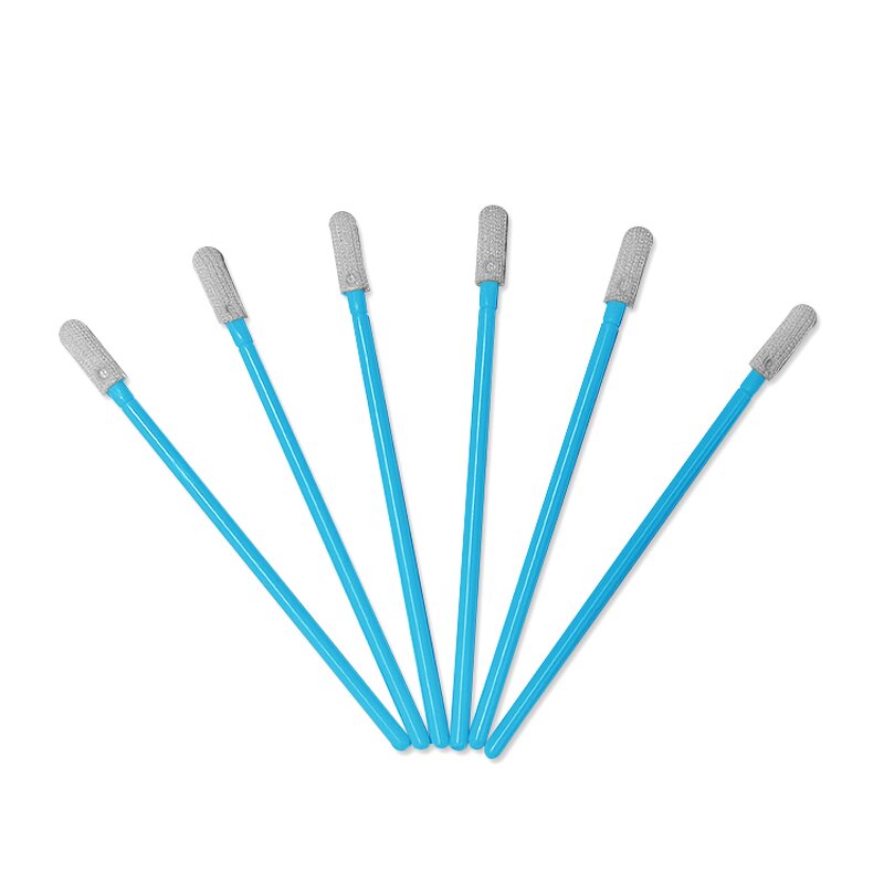 Cleanroom Cleaning Swabs Stick Manufacturer - Factory Supply Lint Free 100pcs Disposable Blue Mini