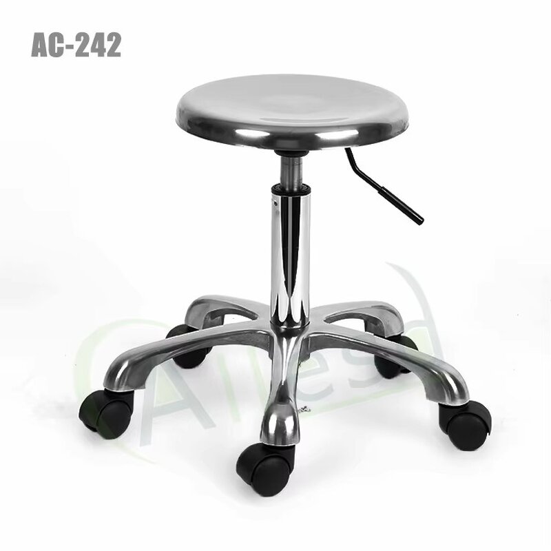 ESD Laboratory Chair Stool Manufacturer - Adjustable Round Stainless Steel