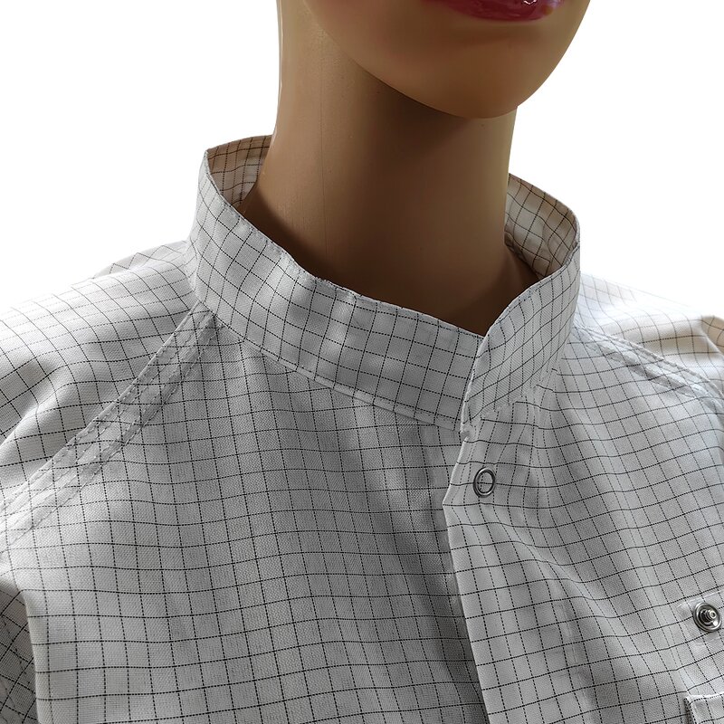 Antistatic Clothing Manufacturer - Custom Oxford Conductive Carbon Fabric ESD Lab Coat