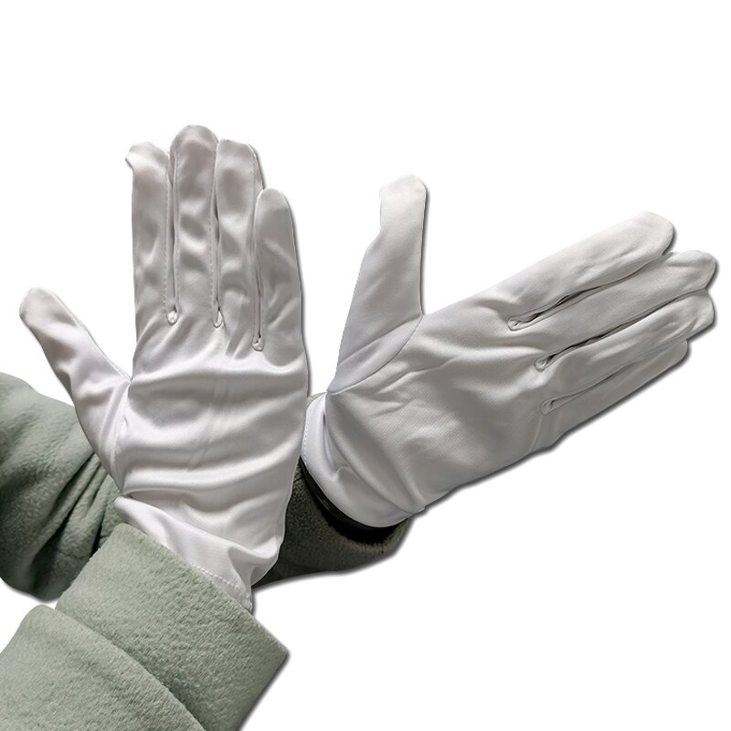 Cleanroom Working Gloves Manufacturer - White Jewelry Microfiber Dust-free