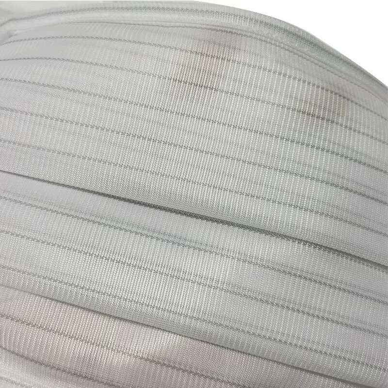 Antistatic ESD Fabric Face Cover Manufacturer - Stripe Design Lint-free for Industrial Use