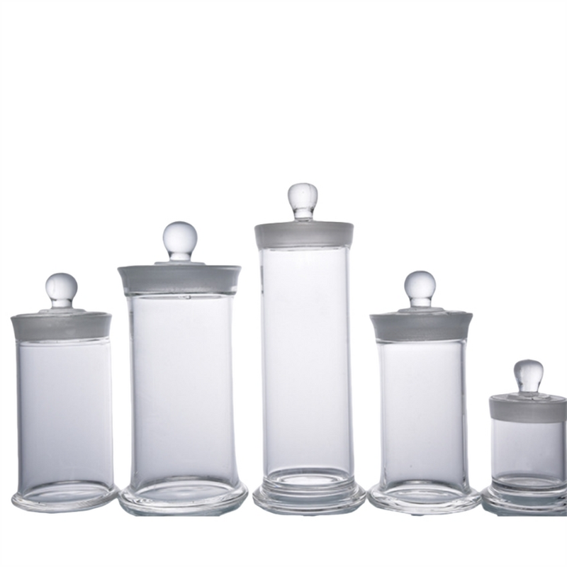 Glass Storage Jar Manufacturer - Laboratory Glass Ware Specimen Jar with Ground Glass Stopper