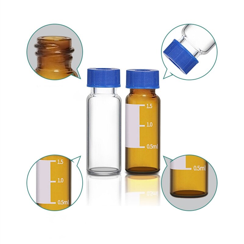 Sample Vial Manufacturer - Good Price Amber Lab 2ml Packaging With Screw Cap