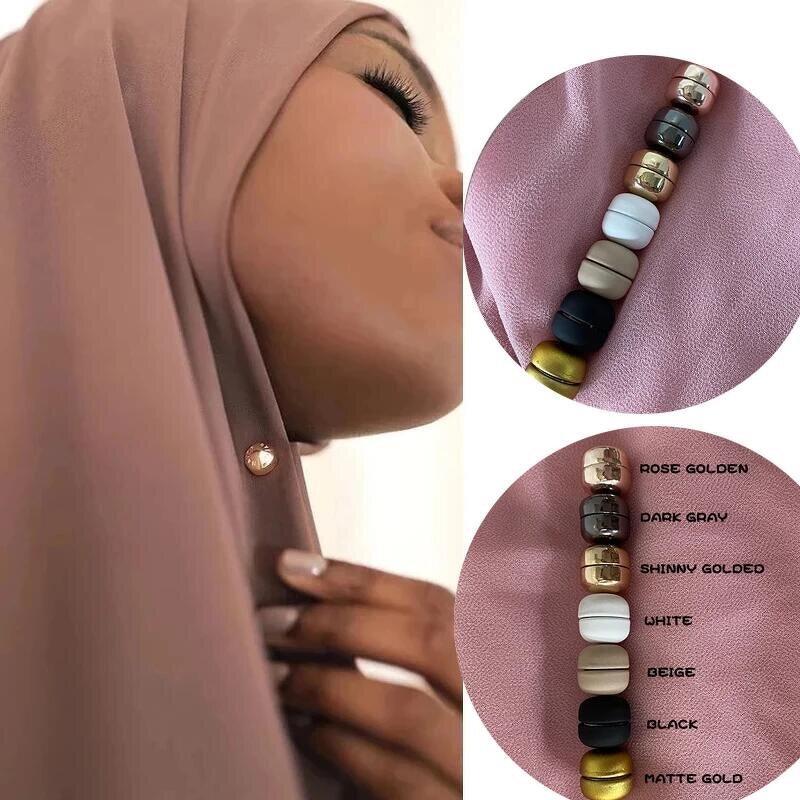 Hijab Brooch Manufacturer - Luxury Accessory No Hole Pins Brooch Magnet for Muslim Scarf