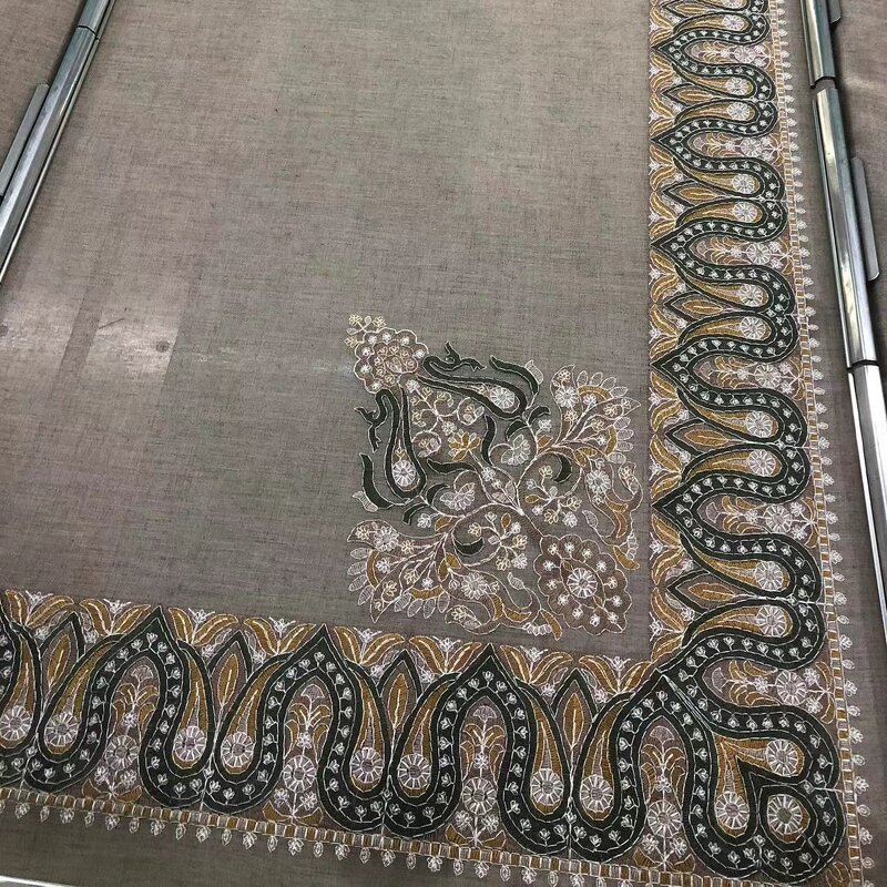 Multifunction Head Scarf Manufacturer - Shemagh Arabic Keffiyeh Bandana Yemeni 55x55inch Embroidery 10cm