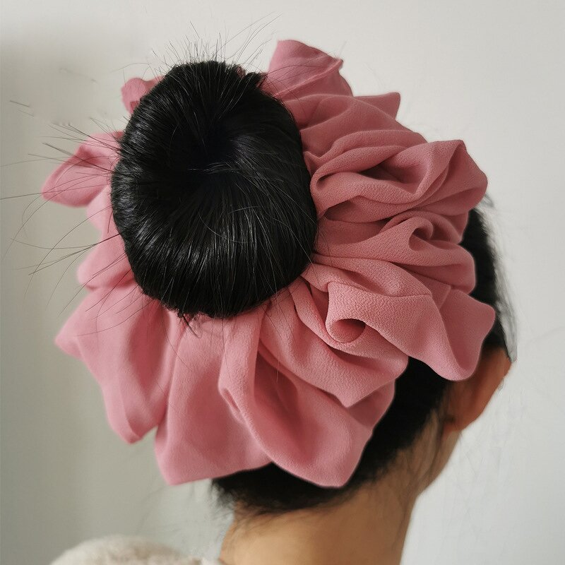 Hair Tie for Muslim Women Manufacturer - Malaysian Bunch Chiffon Rubber Band Volumizing Scrunchies