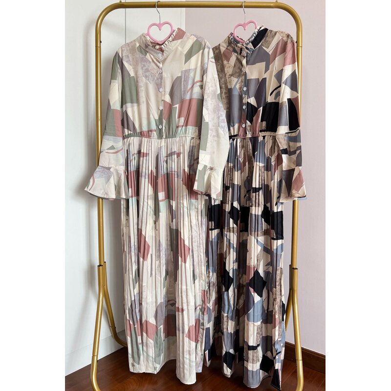 Women Clothing Long Dress Manufacturer - Indonesian Malaysia Arab Lady Robe Muslim Elegant Print