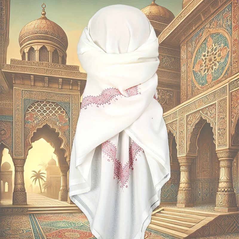Islamic Clothing Manufacturer - Man Saudi Arabic Tudung Bawal Traditional Wool Head Scarf