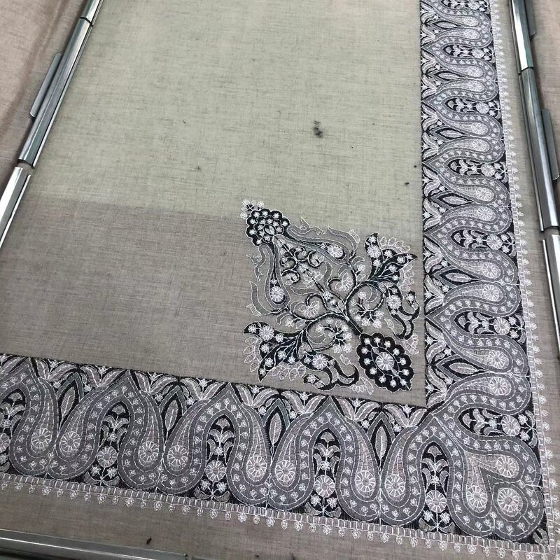 Multifunction Head Scarf Manufacturer - Shemagh Arabic Keffiyeh Bandana Yemeni 55x55inch Embroidery 10cm