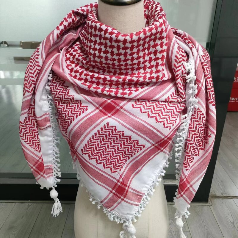 Arabian Cotton Men Head Scarf Manufacturer - Wholesale Sewn Islamic Yashmagh Shemagh Keffiyeh Woven