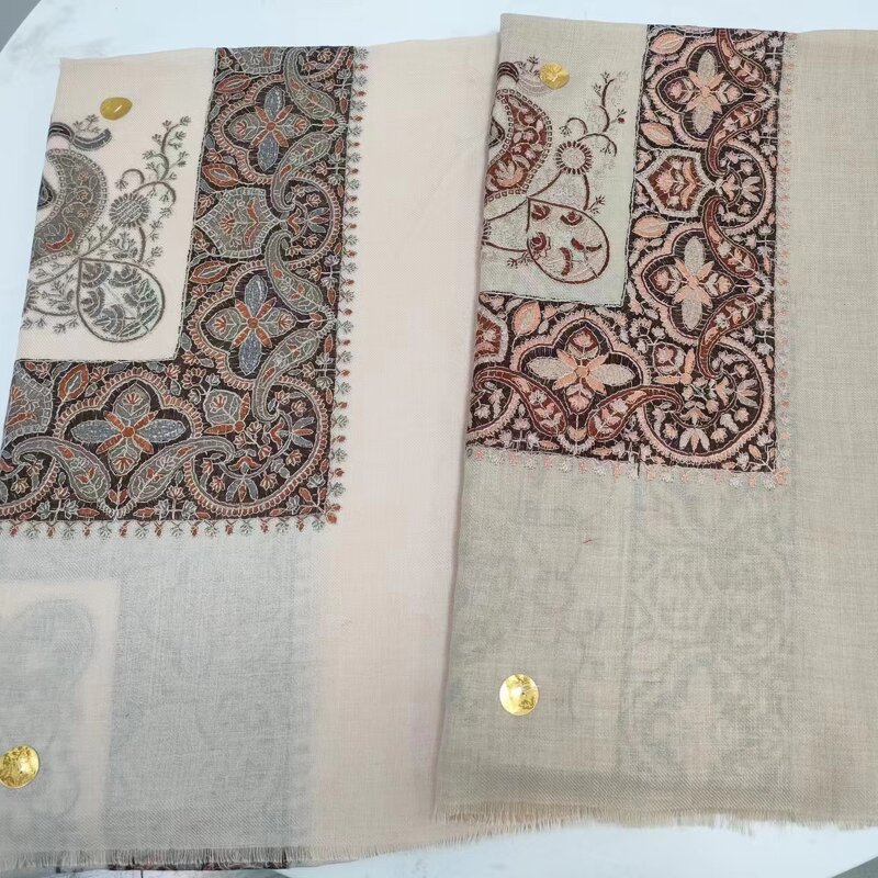 Multifunction Head Scarf Manufacturer - Shemagh Arabic Keffiyeh Bandana Yemeni 55x55inch Embroidery 10cm