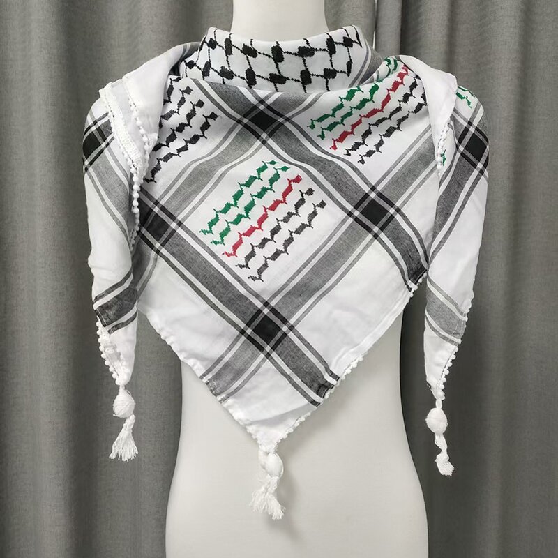 Palestine Keffiyeh Manufacturer - Stock Latest Models Original Kuffiyeh Cotton Woven Royal Shemagh