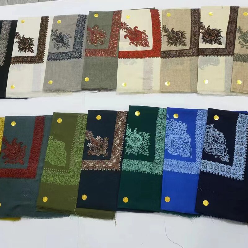 Woolen Yeman Saudi Arabia Men Shemagh Manufacturer - Embroidered Omani Masar Prayer Keffiyeh 50x50inch