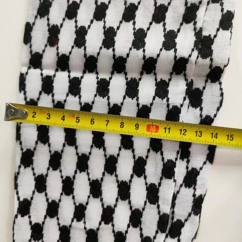 Palestine Flag Scarf Manufacturer - Custom National Day 14x140cm Jacquard Soft Palestinian Flag Hijab