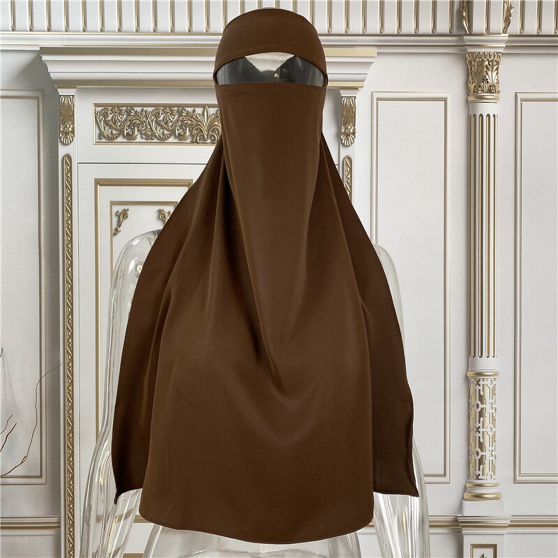 Arabic Islamic Niqab Set Manufacturer - Hot Selling Simple Pure Muslim Knoma Dubai Turkey Islam