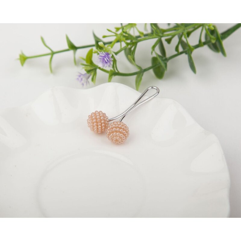 Hijab Pin Manufacturer - Muslim Women Neck Clip U-shaped Clip Red Bayberry Silk Scarf Buckle