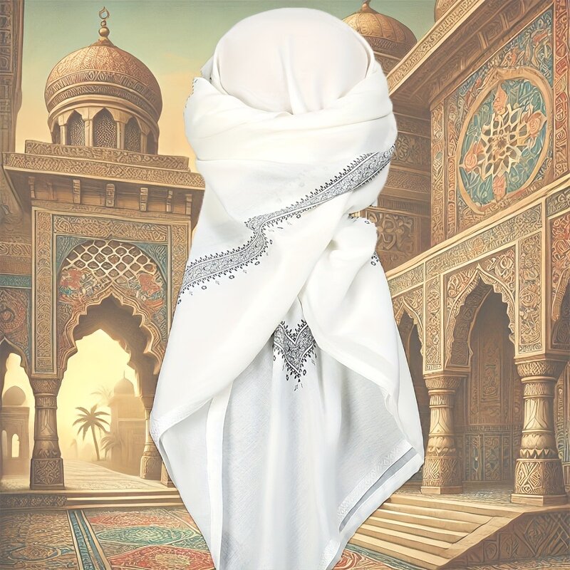 Islamic Clothing Manufacturer - Man Saudi Arabic Tudung Bawal Traditional Wool Head Scarf