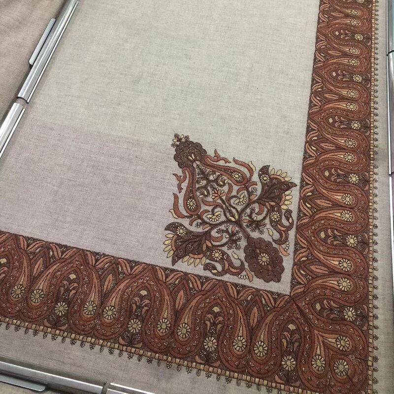 Multifunction Head Scarf Manufacturer - Shemagh Arabic Keffiyeh Bandana Yemeni 55x55inch Embroidery 10cm