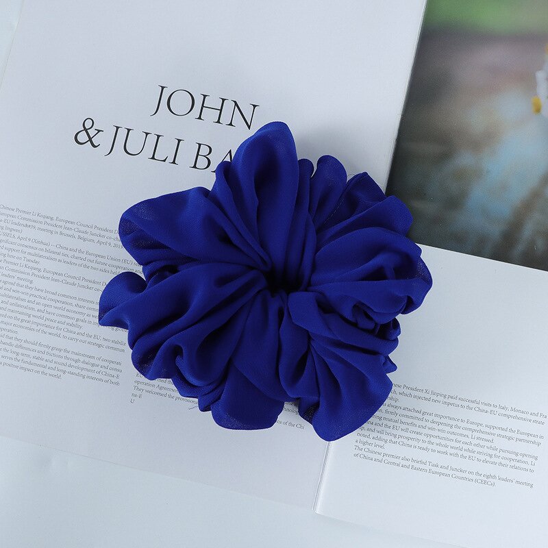 Hair Tie for Muslim Women Manufacturer - Malaysian Bunch Chiffon Rubber Band Volumizing Scrunchies