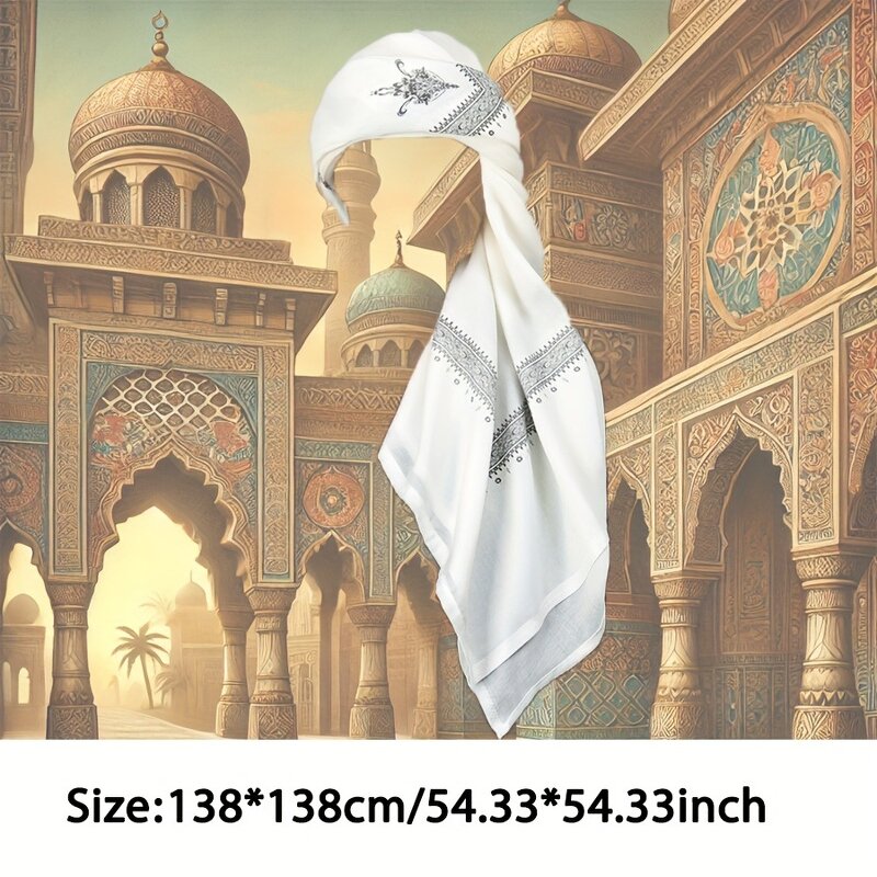 Islamic Clothing Manufacturer - Man Saudi Arabic Tudung Bawal Traditional Wool Head Scarf