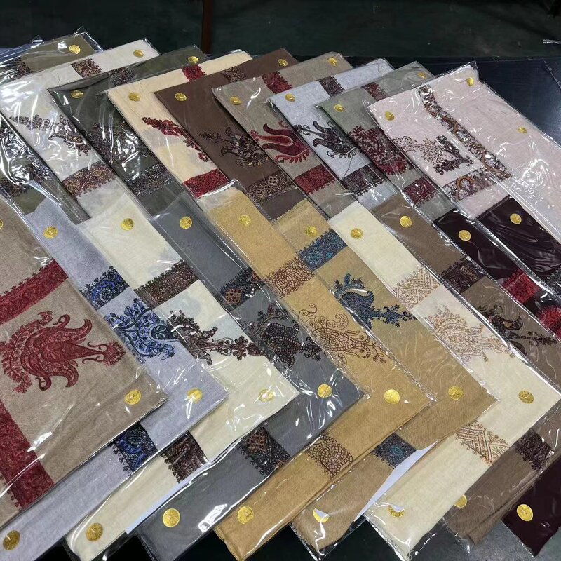 Oman Amama Truml Shemagh Manufacturer - Yemen Embroidery Scarf for Men Muslim Islam 50x50inch