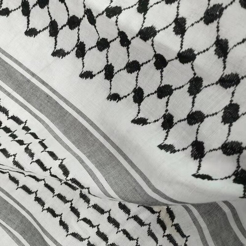 Arab Turban Keffiyeh Manufacturer - Tassel Muslim Hijab Shemagh Desert Scarf Wrap 125x125cm