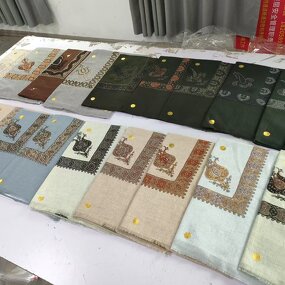 Wool Yemeni Saudi Embroidered Shemagh Manufacturer - Kashmir Islamic Embroidery 50inch Scarf Oman Keffiyeh