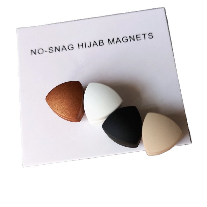 Hijab Pins Manufacturer - Custom LOGO Silk Scarf Buckle Magnetic Brooch Magnet Clip