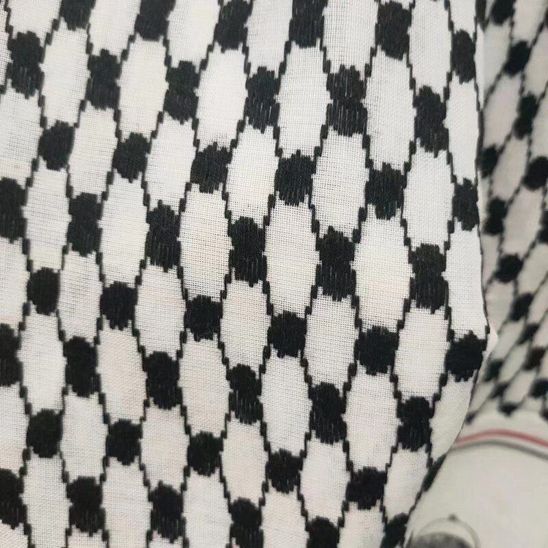 Palestine Flag Scarf Manufacturer - Custom National Day 14x140cm Jacquard Soft Palestinian Flag Hijab