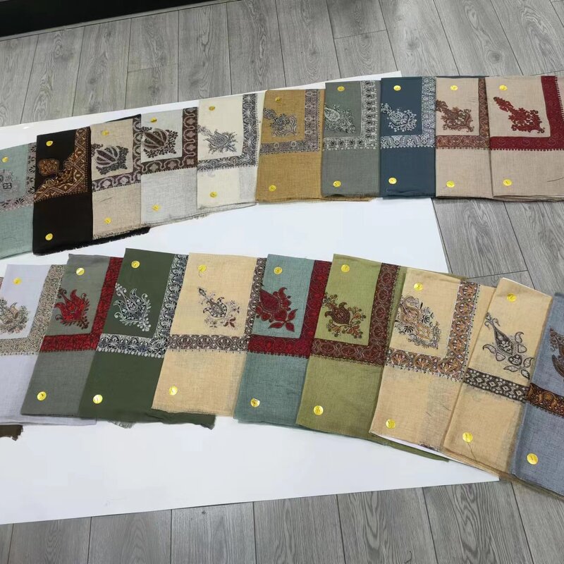 Oman Hijab Shemagh Manufacturer - High Quality Embroidery Wool Cotton Polyester Yashmagh 50inch