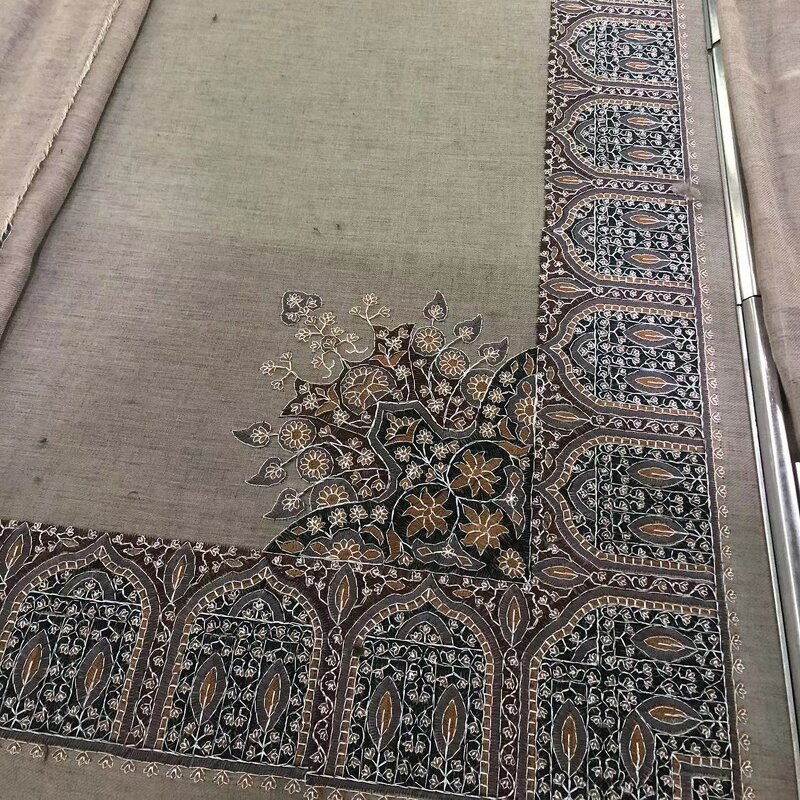 Islamic Embroidery Scarf Manufacturer - Men Arab Desert Shemagh Keffiyeh Shawl 55x55inch for Eid Al Fitr