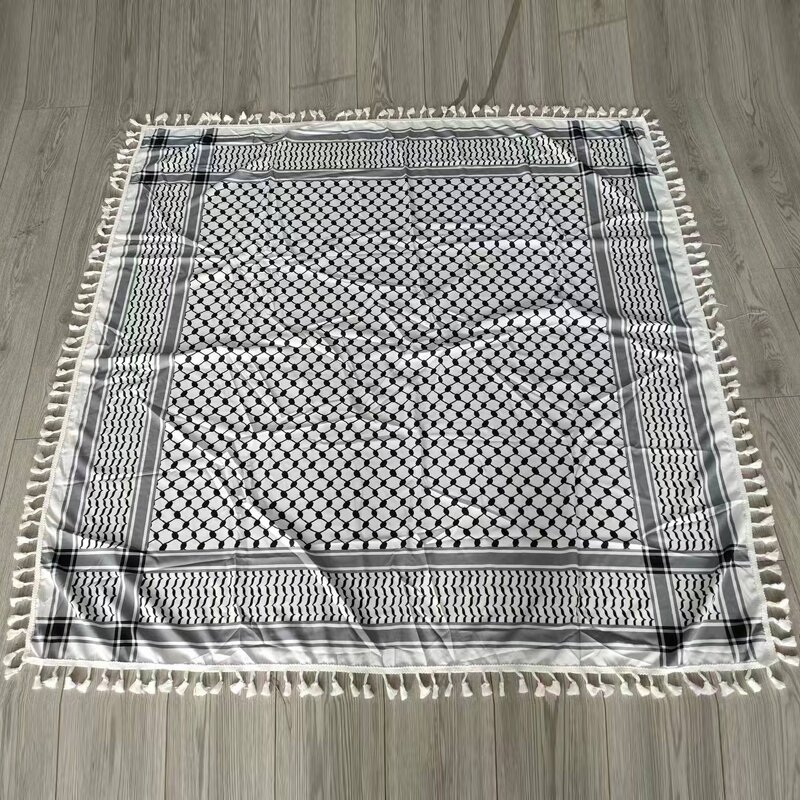Keffiyeh Scarf Manufacturer - Palestinian Hijab for Men Shemagh Muslim Arafat Digital Printing 125x125cm