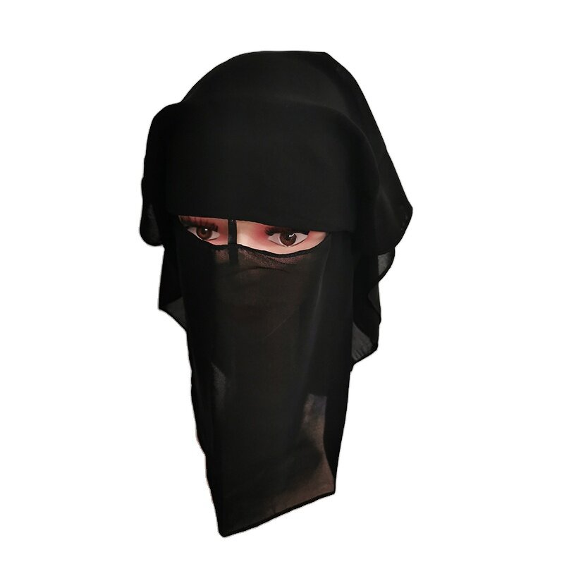 Women's Veil Manufacturer - Wholesale Large and Small Three-layer square Turban Muslim Hijabs