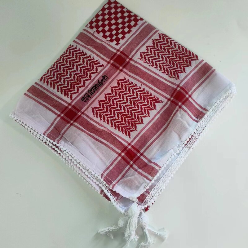 Arabic Turban Hijab Manufacturer - Quare Multifunction Muslim Shemagh Scarf Palestine Arab 120x120cm