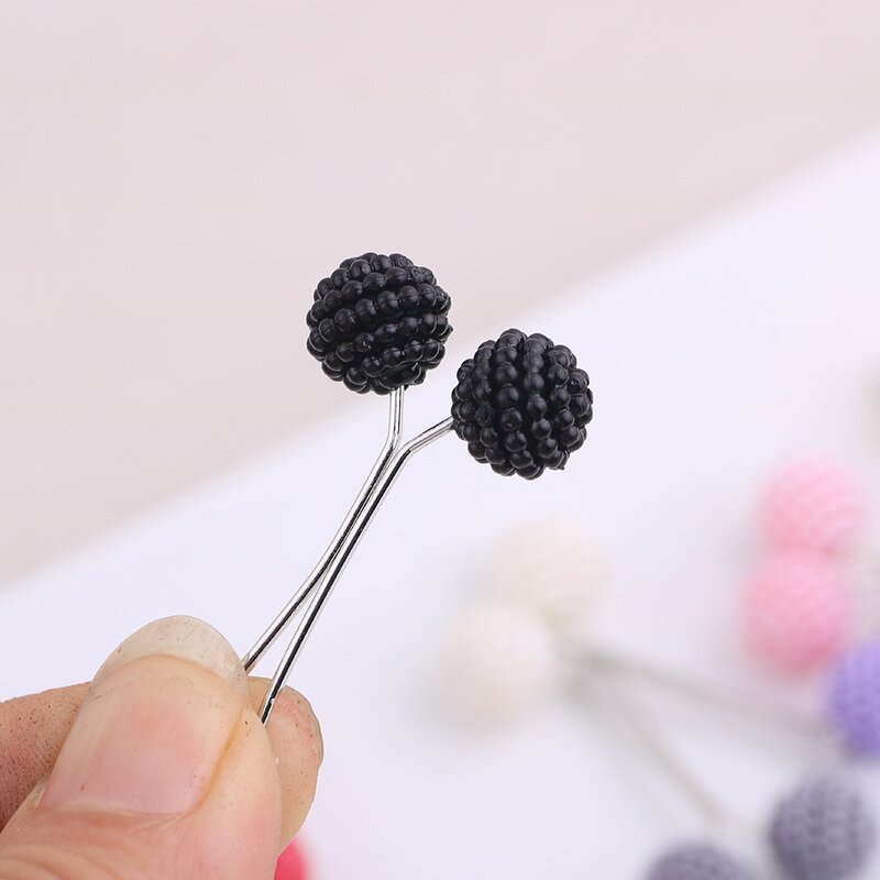 Hijab Pin Manufacturer - Muslim Women Neck Clip U-shaped Clip Red Bayberry Silk Scarf Buckle